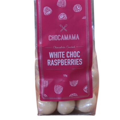 White choc Raspberries